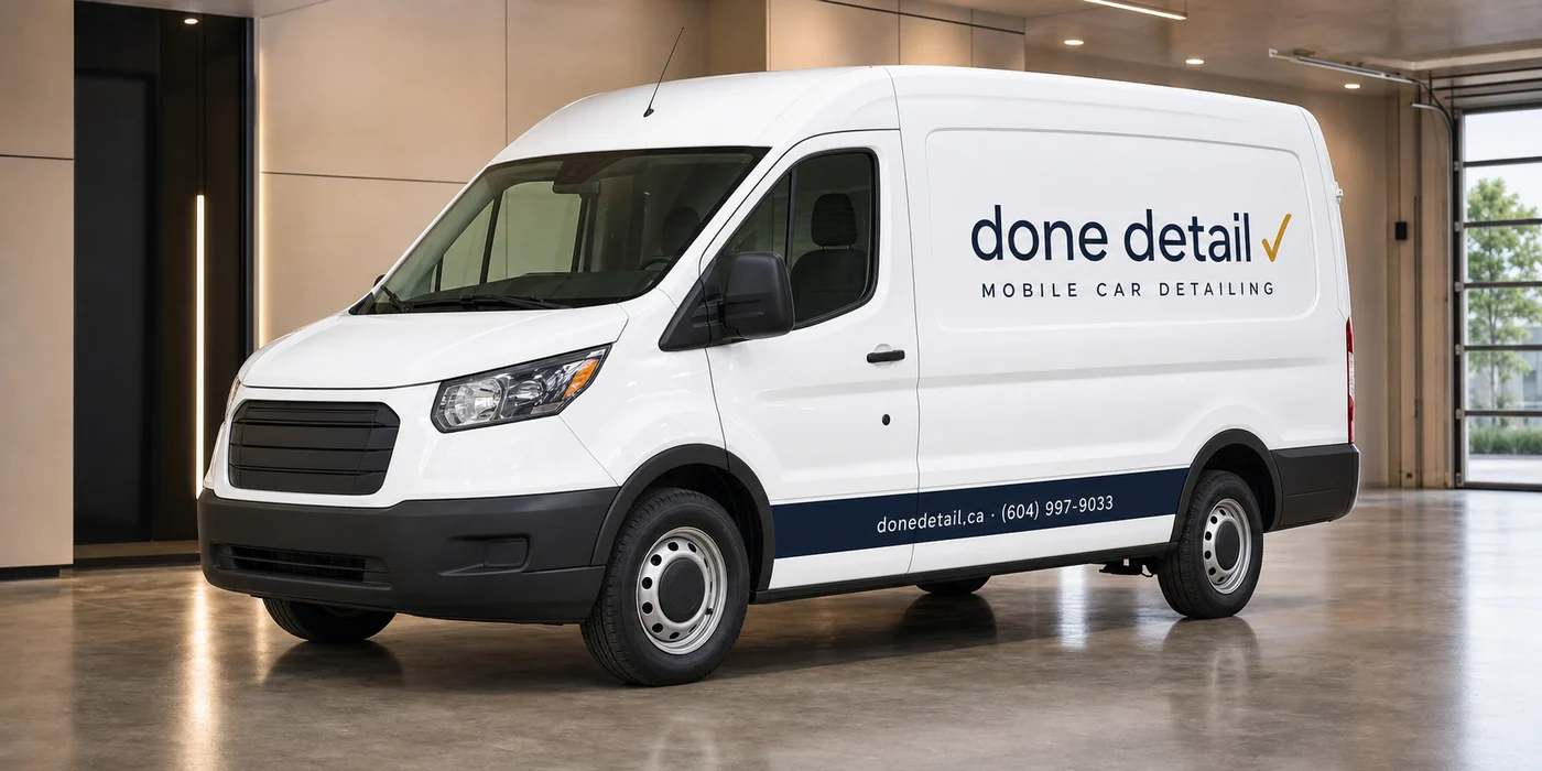 Done Detail branded mobile detailing van