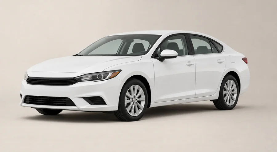 Generic white sedan