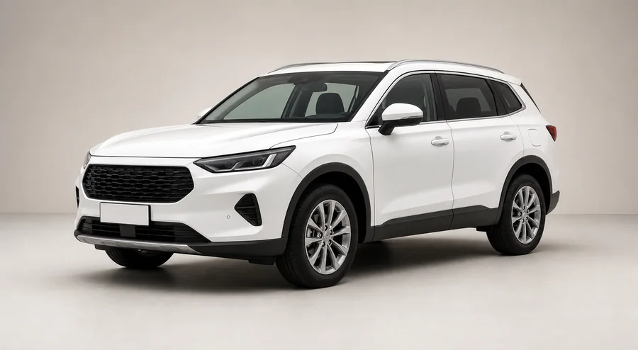 Generic white mid-sized SUV